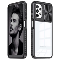 8 x Brand New Mkej case for Samsung Galaxy A33 5G case with camera protection, anti-scratch transparent PC back TPU hybrid military standard protection shockproof mobile phone case for Samsung Galaxy A33 5G - RRP €58.16