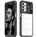 1 x Brand New Mkej Case for Samsung Galaxy A23 4G 5G Case with camera protection, anti-scratch transparent PC back TPU hybrid military standard protection shockproof phone case for Samsung A23 4G 5G - RRP €21.6