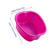 1 x RAW Customer Returns Foot Bath Basin, Water Spa and Foot Massage, for Pedicures Detox Foot Soak and Massage, Thick and Sturdy Foot Basin Perfect for Soaking Feet Purple  - RRP €18.95