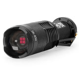 1 x RAW Customer Returns Maketheone Infrared Flashlight IR Night Vision Lamp Zoomable 5W 4 Chips 850nm Hunting Torch with 18650 rechargeable battery for night vision device - RRP €17.14