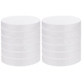 1 x RAW Customer Returns BELLE VOUS Craft Styrofoam Circles Pack of 12 15 cm Diameter, 2.5 cm Thick - Round Styrofoam for Modeling, School Projects, Sculptures, Floral Arrangements - RRP €22.99