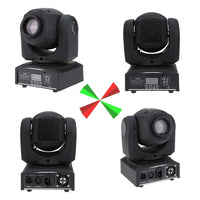 1 x RAW Customer Returns Lixada Moving Head 25W DMX-512 Mini Moving Head Light 8 Color Changes LED Stage Light with Shapes Professional 9 11 Channel Party Disco Show AC 100-240V Voice Control - RRP €108.9