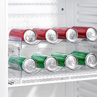 1 x RAW Customer Returns FYting bottle rack refrigerator organizer bottles, wine rack stackable, can rack, transparent water bottle holder for straw cup drinking bottle water bottle sports-8 bottles - RRP €19.99