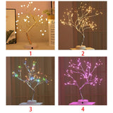 1 x RAW Customer Returns Bonsai Tree LED Christmas Tree Desk Lamp, Copper Wire Tree Lamp, 36 LED 108 LED for Bedroom Home Decoration - RRP €19.46