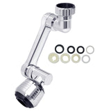 1 x RAW Customer Returns MLG Tools Universal 1080 Swivel Robotic Arm Swivel Extension Faucet Aerator Sink Water Splasher Rotatable Faucet Aerator 2 Modes Rotatable Filter Extension Copper  - RRP €24.0