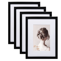 1 x RAW Customer Returns Egofine picture frames A4 white set of 4, robust wooden composite photo frames with real glass for pictures 15x20cm with mat - horizontal or vertical for wall hangings or table decoration - RRP €30.24