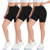 2 x Brand New BLONGW Pack of 3 Cycling Shorts Women High Waist Short Sports Pants Opaque Shorts Leggings Underpants Hotpants Boxer Shorts for Sports Yoga Gym - RRP €26.2