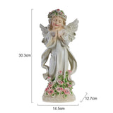 3 x Brand New HIAME Garden Decoration Figures for Outdoors Large Solar Light, Flower Fairy Garden Decoration Flower Fairy Solar Light Resin Girl Outdoor Villa Decoration C  - RRP €89.97