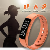 1 x RAW Customer Returns Fitness watch sleep tracker digital wristwatch women men digital watch LED pedometer fitness tracker without app and mobile phone activity tracker calories distance running watch children fitness bracelet - RRP €26.21