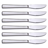 25 x Brand New HOHSCHEID table knives 6 pieces, stainless steel table knives 21 cm cutlery knife set with sharp serrated edge, dishwasher safe - RRP €201.5