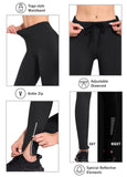 1 x RAW Customer Returns BALEAF Women s winter cycling trousers, long with zip on the ankle, warm thermal leggings, winter lined jogging trousers, thermal running trousers, waterproof outdoor trousers, winter trousers, black, XXL - RRP €39.13