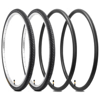 1 x RAW Customer Returns YunSCM 2-Pack 28 Inch Bicycle Tires 28x1.50 700x38C Coat 38-622 Plus 2-Pack 700C Tube 700x35 43c FV48mm Presta Valve Compatible Bike 700x38C 40-622 700x40C Bicycle 28 Inch Tire Tube - RRP €50.41