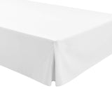 1 x RAW Customer Returns EasyCosy - Fitted sheet for deep mattresses 32 cm ATENEA, with ruffles bed valances - bed 135cm - color white 135x190 200cm  - RRP €24.15