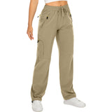 1 x RAW Customer Returns yeyity hiking pants women s lightweight quick-dry outdoor pants breathable cargo pants UV protection trekking pants functional pants jogging pants 6608, khaki, M  - RRP €37.99