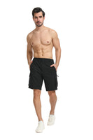 1 x RAW Customer Returns Tansozer Shorts Men Summer Quick-drying Hiking Pants Short Stretch Cargo Bermuda Sports Pants Outdoor Trekking Hiking Shorts with 5 Pockets Black L - RRP €32.99