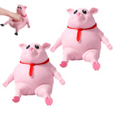 3 x Brand New Pig Squeeze Toy Splash Piggy Toy Stress Balls Cute Pink Pig Bath Toy Anti-Stress Toy Piggy Squeeze Toy for Adults and Children - RRP €52.32