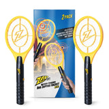 1 x RAW Customer Returns ZAPPING Bug Zapper - Battery-operated mosquito, fly swatter killer and bug zapper racket - 3,500 volts, LED light for zapping in the dark - 2xAA batteries included Mini Twin Pack  - RRP €16.99