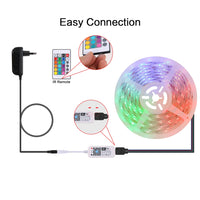 1 x RAW Customer Returns LED Strip Alexa 5M RGB Set, Smart Wifi LED Strip 5050 RGB with Remote Control, IP65 Waterproof Self-Adhesive LED Strips, Flexible LED Tape, LED Strip for Home, Party, Kitchen, Bedroom, TV, Ceiling - RRP €15.53