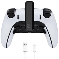 1 x RAW Customer Returns PS 5 Edge Controller Rechargeable Battery, 3500mAh Fast Charging, Mini Portable Charger, No Interference with Back Buttons, Extra Battery Life for Controller - RRP €24.99