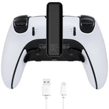 1 x RAW Customer Returns PS5 Edge Controller Rechargeable Battery, 3500 mAh Fast Charging, Portable Mini Charger, Does Not Interfere with Back Buttons, Extra Battery Life for Controller - RRP €24.99