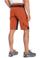 1 x RAW Customer Returns Cycorld MTB Pants-Short-Men s Cycling Pants-Padded, Quick-drying MTB Shorts Men s Cycling Shorts Breathable Cycling Shorts Men s Short with Adjustable Velcro Fasteners Orange, M  - RRP €51.42