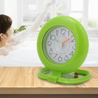 5 x RAW Customer Returns BuyWeek Bathroom Clock, Dual-Use Waterproof Shower Clock, Hanging Table Clock for Bathroom, Kitchen, Home Decoration Green  - RRP €77.95