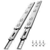 1 x RAW Customer Returns AOLISHENG Stainless Steel Drawer Runners Full Extension 500mm Kitchen Cabinet Side Mounting Ball Bearing Drawer Runners Replacement Heavy Duty 45kg Load Capacity 1 Pair Pack of 2  - RRP €22.84