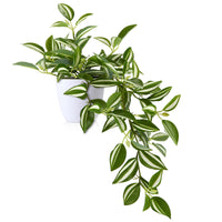 1 x RAW Customer Returns SOGUYI Fake Falling Plant 25cm Indoor Outdoor Fake Plants with Plastic Pot Artificial Plant for Balcony Decorations Home Office Desk Kitchen Modern Design 1 Piece  - RRP €20.39