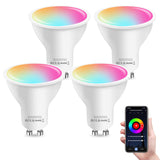 1 x RAW Customer Returns Alexa Light Bulb GU10 Smart LED Lamp, 5.5W LED Dimmable RGB Lamp WiFi Light Bulb Smart Light Bulb, Warm White-Cold White-Multicolored Bulb, Smart Life App Control Compatible With Alexa Google Home, 4 Pack - RRP €29.99