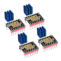 1 x RAW Customer Returns Kingprint TMC2208 V3.0 Stepper Damper with Heat Sink Driver Replacement Damper for A4988 DRV8825 for 3D Printer Pack of 4 TMC2208-V3.0-UART  - RRP €16.33