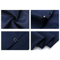 1 x RAW Customer Returns KUDORO Men s Suits Slim Fit 2-Piece Two Buttons for Wedding Business Men s Suit Jacket Trousers Blue, M  - RRP €89.99