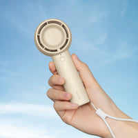 1 x RAW Customer Returns JISULIFE Mini Handheld Fan, Unique Design Portable Fan Battery, Hand Fans USB Rechargeable with 4500mAh Battery, Small Pocket Fan for Women Children Eyelashes-Brown  - RRP €24.99