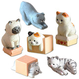 2 x Brand New YGCHEN Cat Figures Cake Decoration Mini Figures Cats Birthday Miniature Animals Cake Figures Cat Ornament Children s Birthday Cake Decoration Figures for Desktop Resin Miniature Garden Toy 6 Pieces - RRP €40.8