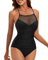 2 x Brand New JFAN Fan one-piece swimsuits for women summer sexy swimsuit women tummy control large size, black L - RRP €99.98