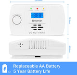 1 x RAW Customer Returns HEIMAN CO detector with digital LCD display, CO alarm 10-year lifespan, carbon monoxide detector BSI certified according to EN 50291, battery replaceable - RRP €26.95