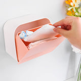 1 x RAW Customer Returns Sanitary Towel Box, Plastic Hanging Tampon Storage Box 15.5 15.5 9cm Sanitary Towel Organizer for Bathroom for Girls, Women, Ladies Pink  - RRP €16.74