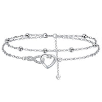 1 x RAW Customer Returns Arrebol Infinity Heart Bracelet Women Silver 925 Bracelets Original Jewelry for Sister Girlfriend Wife Daughter, Adjustable 16 4cm  - RRP €21.17