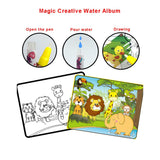 1 x RAW Customer Returns Sipobuy Magic Water Drawing Book Coloring Book Water Doodle with Magic Pen Painting Board for Kids Education Drawing Toy Animal World  - RRP €9.22