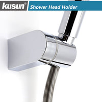 1 x RAW Customer Returns Kusun Universal Adjustable Shower Head Holder Fixed Mounted Bathroom Wall Connector Bracket ABS Chrome HSZJ002 - RRP €11.54