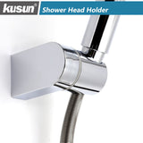 1 x RAW Customer Returns Kusun Universal Adjustable Shower Head Holder Fixed Mounted Bathroom Wall Connector Bracket ABS Chrome HSZJ002 - RRP €11.54