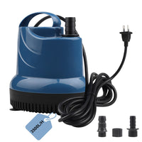 1 x RAW Customer Returns EXLECO Mini Submersible Aquarium Water Pump, 3500 L H, 80W, 230V, 3.3m Extraction Height, 2.5m Cable, 16 20 25mm Outlet Diameter, for Gardens, Aquariums, Tanks, Wells - RRP €39.24