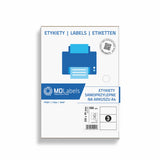 1 x RAW Customer Returns MD Labels Universal 3 labels DIN A4 210x99 mm, 300 labels on 100 sheets Adhesive labels - matt paper - printable - white - RRP €8.95