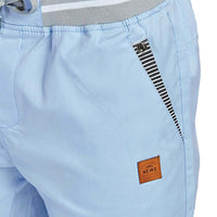 1 x RAW Customer Returns JustSun Shorts Men s Shorts Summer Shorts Chino Cotton with Drawstring Sky Blue 3XL - RRP €29.99