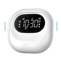 1 x RAW Customer Returns Vibration alarm clock for deep sleepers, battery-operated alarm clock under the pillow, adjustable vibration, wireless, double alarm, backlight, portable digital clock for the hearing impaired - RRP €22.12