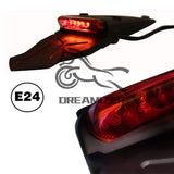 2 x RAW Customer Returns DREAMIZER Motorcycle Dirt Bike Fender Rear Light, Motocross LED Rear Brake Light with Bracket for Off-Road SMR 690 CR EXC WRF 250 450 125SX XR DRZ KLX KMX WR125 - RRP €42.64