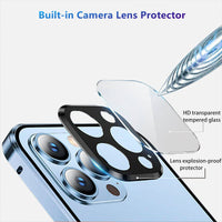 1 x RAW Customer Returns Anti Spy Case for iPhone 13 Pro Max 360 Degree Case, Built-in Anti-Peep Privacy 9H Glass Screen Protector, Metal Frame Shockproof with Camera Protection 360 Degree Full Body Protective Case, Sierra Blue - RRP €18.04