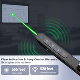 1 x RAW Customer Returns NORWII N76 Green Laser Pointer with 300ft Long Control Range, Wireless Presenter Remote Presentation Clicker Rechargeable - RRP €31.97