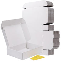 1 x RAW Customer Returns RLAVBL 20 Pack Double Sided White Shipping Boxes, Dimensions 30.5 x 22.9 x 7.7 cm, Easy to Assemble, Ideal for Small Businesses - RRP €33.01