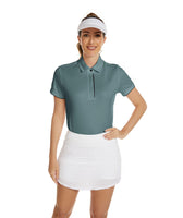 1 x Brand New igeekwell Polo Shirt Women s Short Sleeve Golf T-Shirts Outdoor Sports Leisure Shirt Tennis Summer Polo Shirt Watermelon Flour L - RRP €26.21