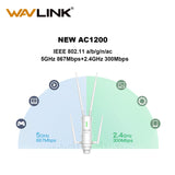 1 x RAW Customer Returns WAVLINK-WN572HG3-AC1200 2.4 5GHz 1200Mbps Outdoor WLAN Access Point Repeater Router WiFi Extender with PoE and 4 Antennas Wireless Bridge CPE WISP  - RRP €139.86